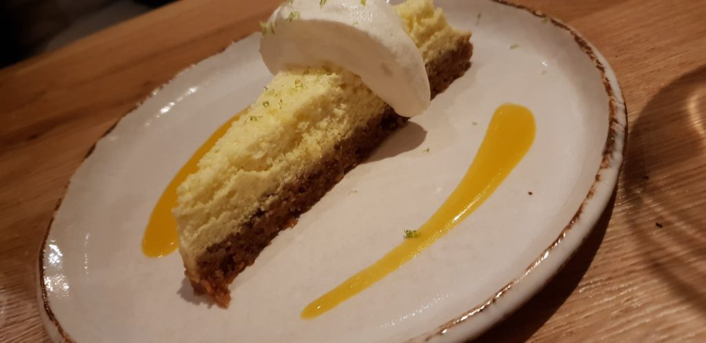 Le cheesecake sorbet citronné au yaourt. La note finale explosive